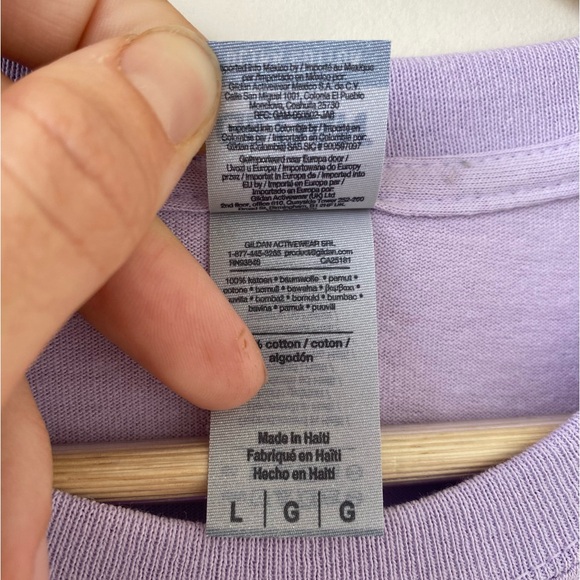 GILDAN • The Green Parrot Bar, Key West FL Purple Crew neck T-shirt size large - Picture 4 of 14